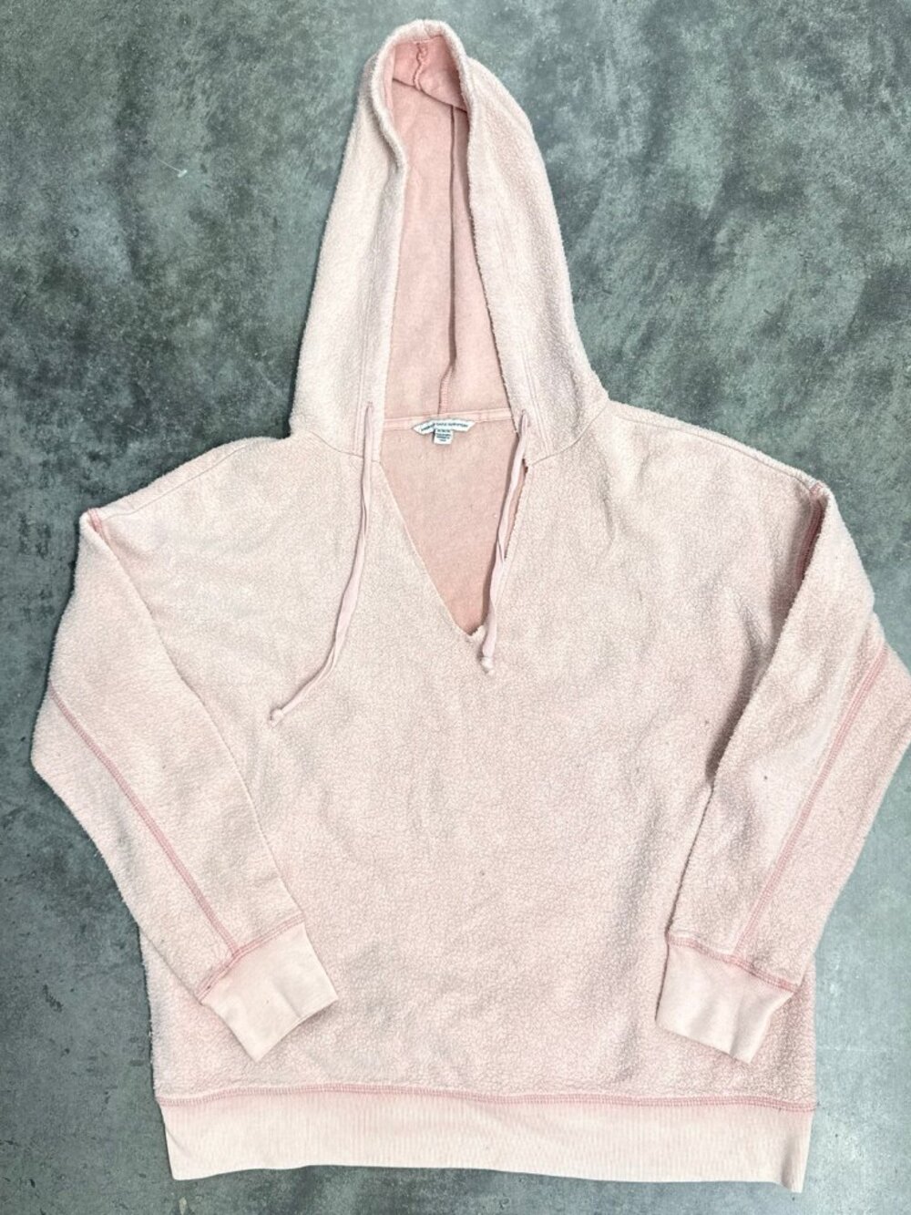 Y2K American Eagle Outfitters Pink Terry Hoodie Size Medium